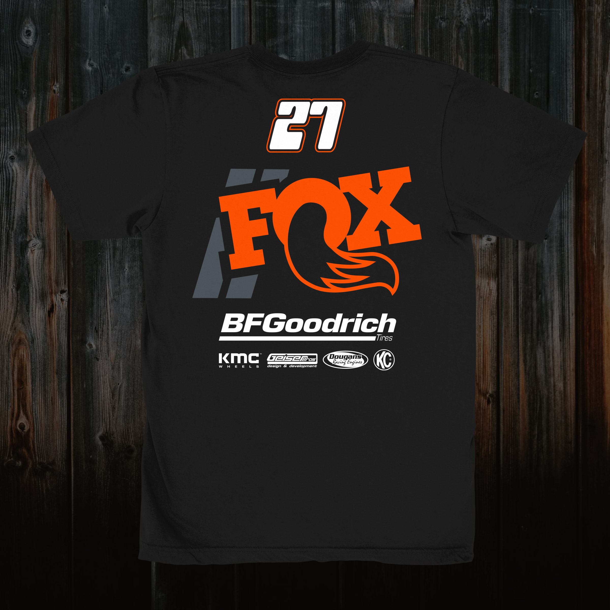 Bink Designs, FOX, Team Ford, T-Shirt Printing, San Diego T-Shirts, BFGoodrich Tires, San Diego Printing, Motorsports Printing