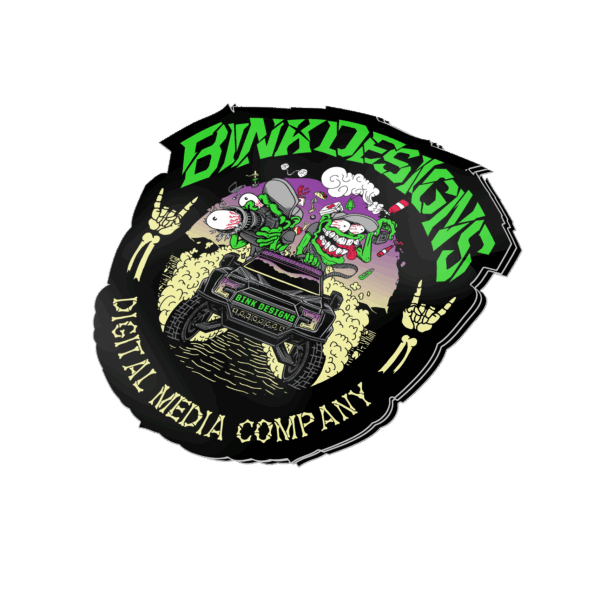 Bink Designs, Decal Design, Rat Fink, Bink Fink, Off Road, Stickers